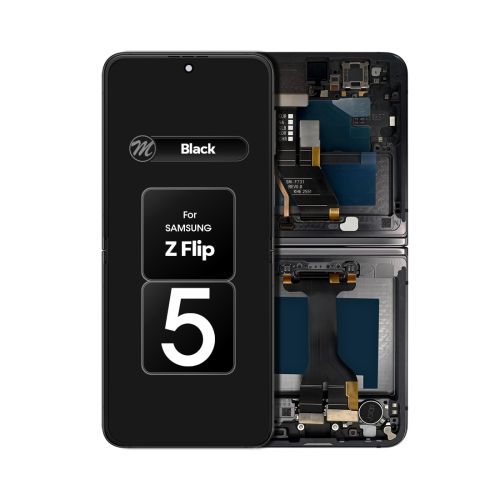 (Generic) Samsung Z Flip 5 5G F731 OLED (with Frame) Replacement Part - Graphite