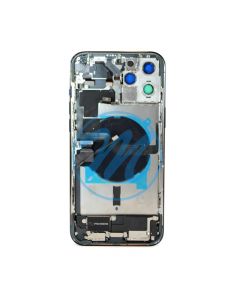 iPhone 12 Pro Max Back Housing with Small Parts - Pacific Blue (NO LOGO)