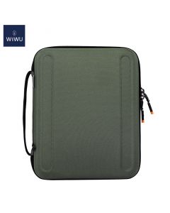 WiWU Parallel Hardshell Bag Efficient Storage Tablet Case for iPad size 11 inches - Green