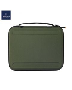 WiWU Parallel Hardshell Bag Efficient Storage Tablet Case for iPad size 11 inches - Green