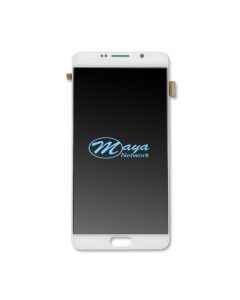 (Refurbished) Samsung Note 5 without Frame Replacement Part - White (NO LOGO)