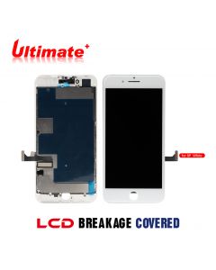 iPhone 8 Plus (Ultimate Plus) Replacement Part with Metal Plate - White