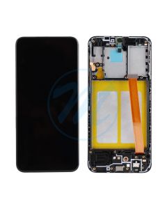Samsung A10E (2019) A102 (with Frame) Replacement Part - Black