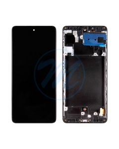 Samsung A71 (2020) A715 Incell (with Frame) Replacement Part - Black
