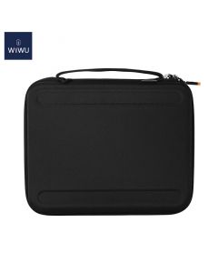 WiWU Parallel Hardshell Bag Efficient Storage Tablet Case for iPad size 12.9 inches - Black