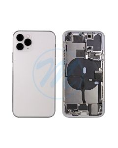 iPhone 11 Pro Back Housing with Small Parts - White (NO LOGO)