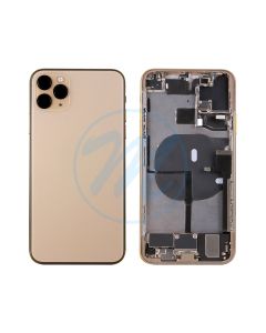 iPhone 11 Pro Max Back Housing with Small Parts - Gold (NO LOGO)