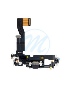 iPhone 12 Charging Port with Flex Cable Replacement Part - Black
