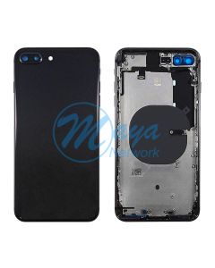 iPhone 8 Plus Back Housing with Small Parts - Black (NO LOGO)