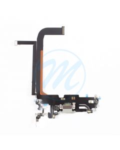 iPhone 13 Pro Max Charging Port with Flex Cable Replacement Part - Silver