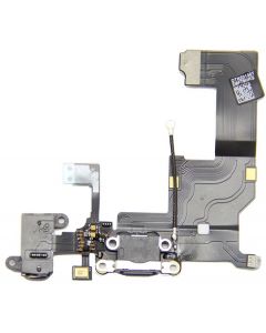 iPhone 5 Antenna, Audio Jack, Charging Dock Flex Cable Replacement Part - Black