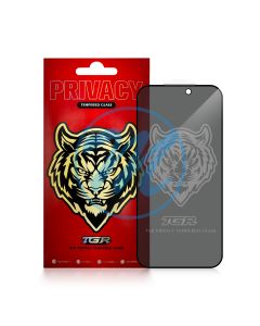 iPhone 17 / iPhone 16 Pro Tempered Glass Privacy Screen Protector - Black Border