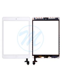 iPad Mini 1/iPad Mini 2 (HQC) Digitizer IC + CameraPlate with Home Button - White