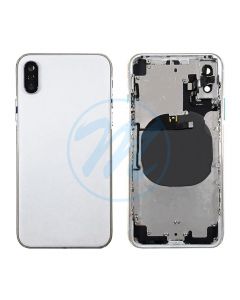 iPhone X Back Housing with Small Parts - White (NO LOGO)