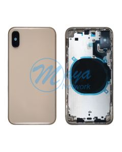 iPhone XS Back Housing with Small Part Replacement Part - Gold (NO LOGO)