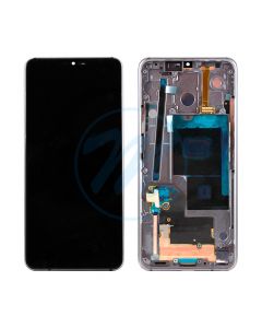 LG G7 ThinQ LCD (with Frame) Replacement Part - Platinum Gray