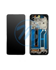 LG K51/Q51 LCD (with Frame) Replacement Part - Black