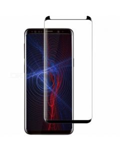 Samsung S8 Tempered Glass - Black - (without Packaging) Screen Protector 