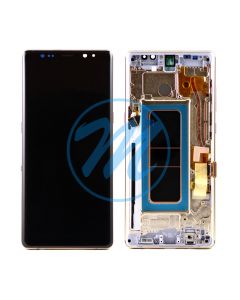 Samsung Note 8 (with Frame) Replacement Part - Gold (NO LOGO)