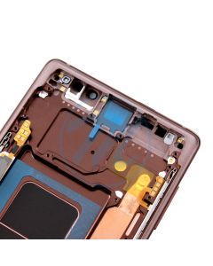 Samsung Note 9 (with Frame) Replacement Part - Metallic Copper (No Logo)