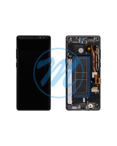 (Generic) Samsung Note 8 (with Frame) Replacement Part - Midnight Black