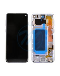 Samsung S10 (with Frame) Replacement Part - Prism Blue (No Logo)