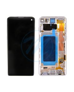 Samsung S10 with Frame Replacement Part - Prism White (No Logo)