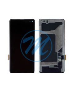 (Refurbished) Samsung S10 Plus (without Frame) Replacement Part - Black