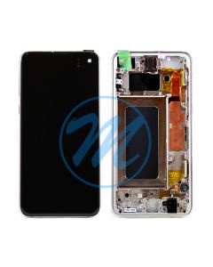 (Refurbished) Samsung S10E (with Frame) Replacement Part - Prism White