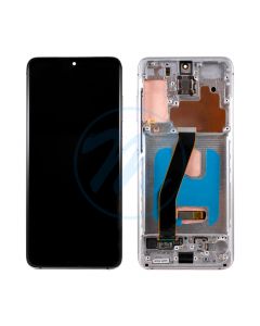Samsung S20 5G (with Frame) Replacement Part - Cloud White