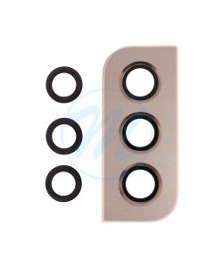 Samsung S22/S22 Plus Rear Camera Cover and Lens Replacement Part - Pink Gold