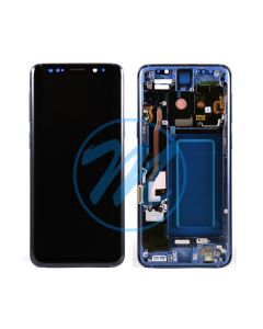 (Refurbished) Samsung S9 (with Frame) Replacement Part - Coral Blue