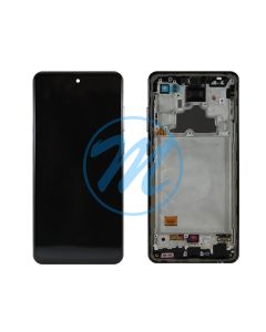 Samsung A72 5G (2021) A726 OLED (with Frame) Replacement Part - Awesome Black